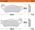 MOTO-MASTER Brake Pads - Sintered Series 403202-PU — image 2