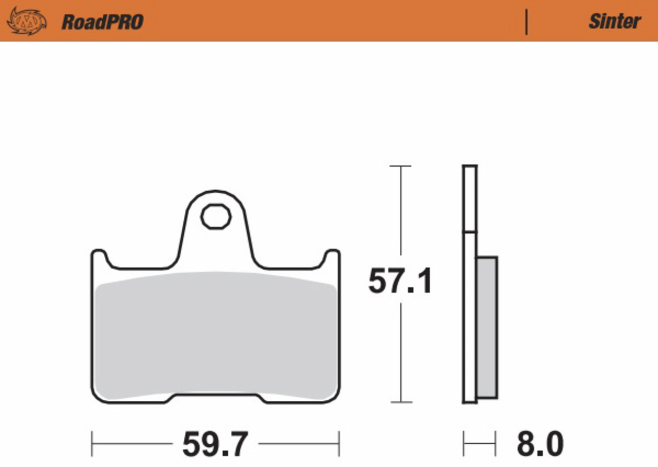 MOTO-MASTER Brake Pads - Sintered Series 404402-PU — image 2