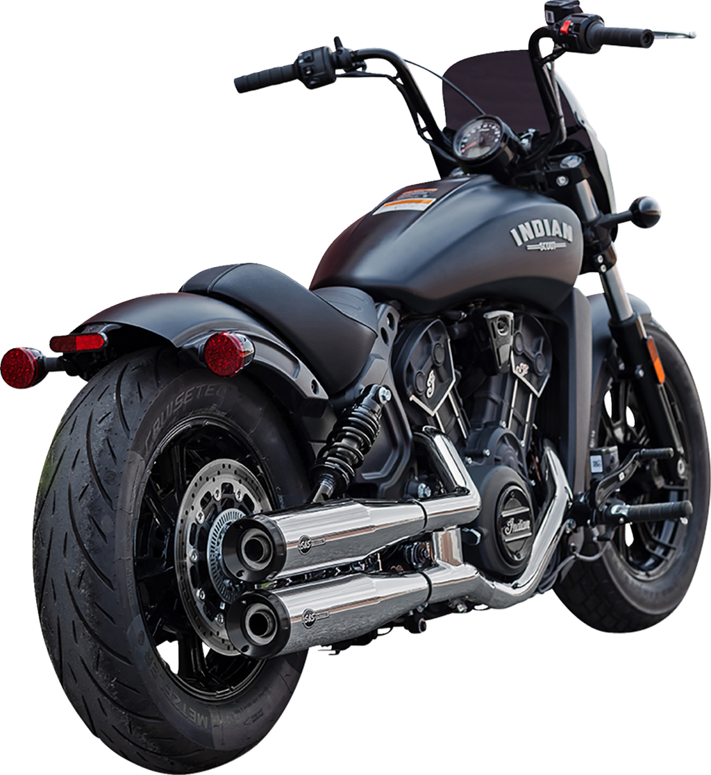 S&S CYCLE Grand National Slip-On Mufflers - Chrome - 50-State 4110-156 — image 1