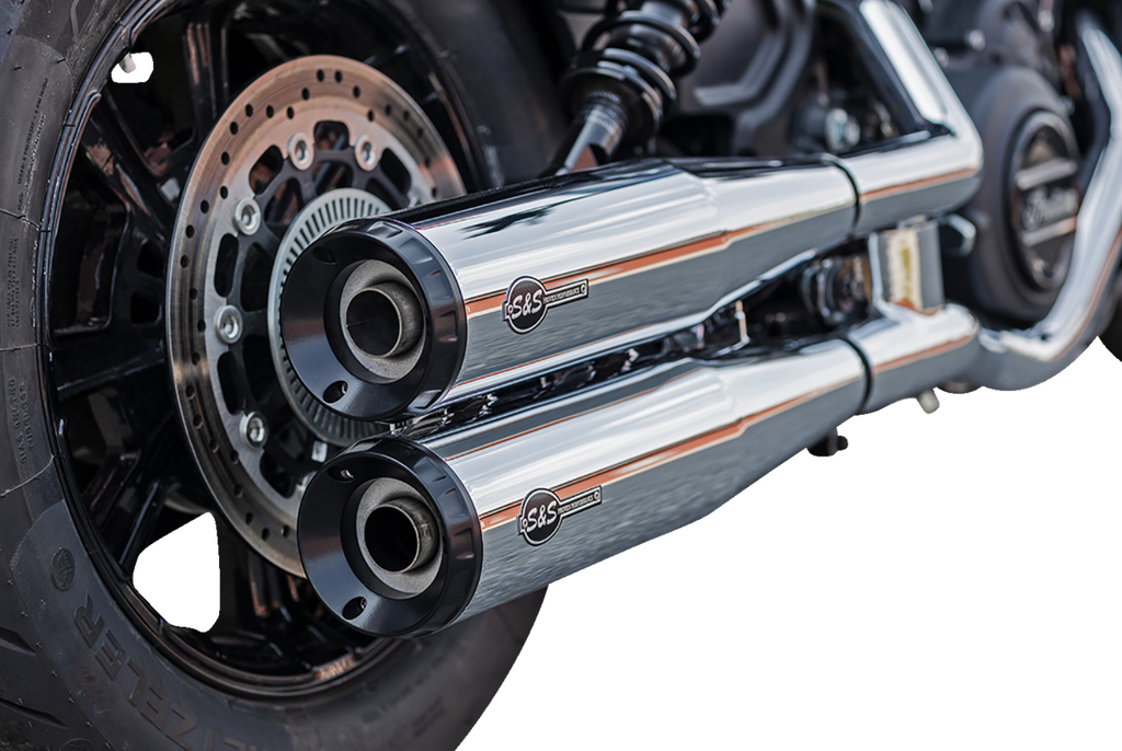 S&S CYCLE Grand National Slip-On Mufflers - Chrome - 50-State 4110-156 — image 4