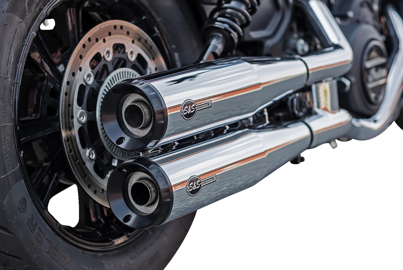 S&S CYCLE Grand National Slip-On Mufflers - Chrome - 50-State 4110-156 — image 4