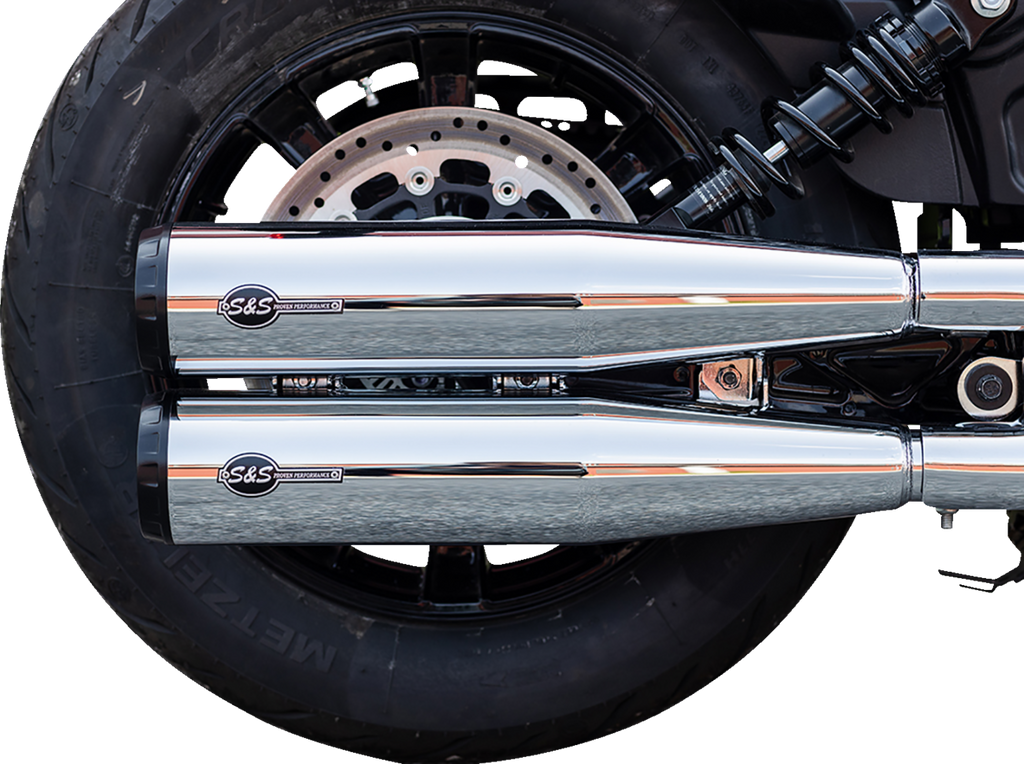 S&S CYCLE Grand National Slip-On Mufflers - Chrome - Race Only 4110-156-R — image 4