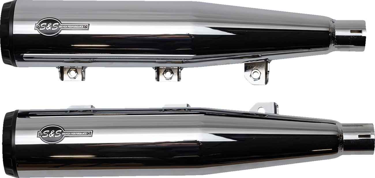 S&S CYCLE Grand National Slip-On Mufflers - Chrome - Race Only 4110-156-R — image 5