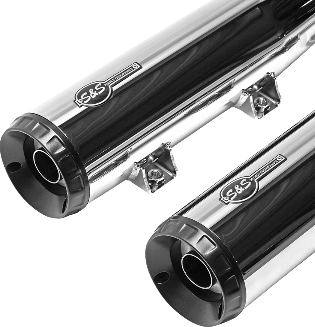 S&S CYCLE Grand National Slip-On Mufflers - Chrome - Race Only 4110-156-R — image 6