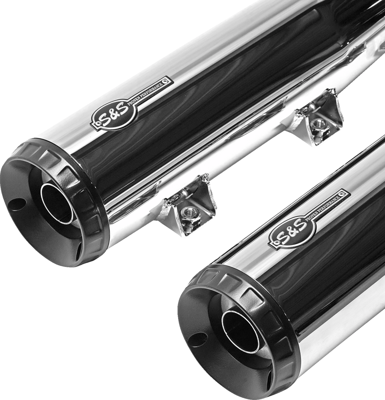S&S CYCLE Grand National Slip-On Mufflers - Chrome - Race Only 4110-156-R — image 6