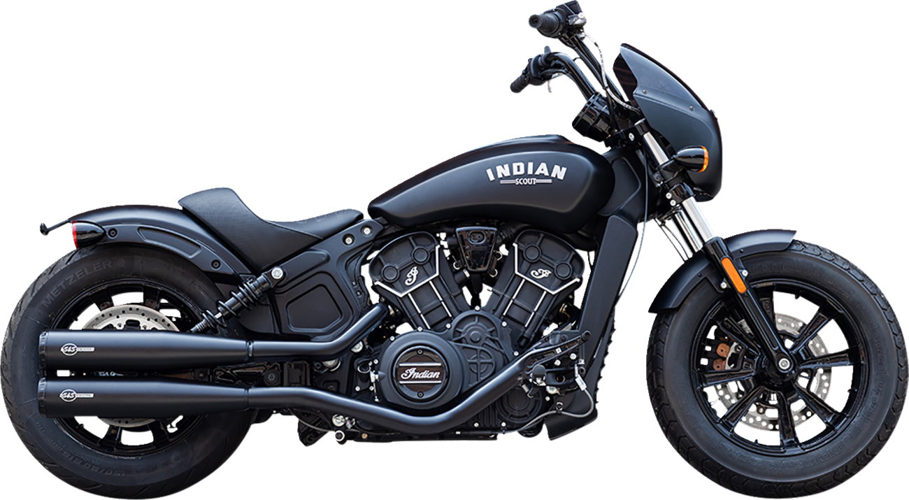 S&S CYCLE Grand National Slip-On Mufflers - Black - Race Only 4110-266-R — image 1