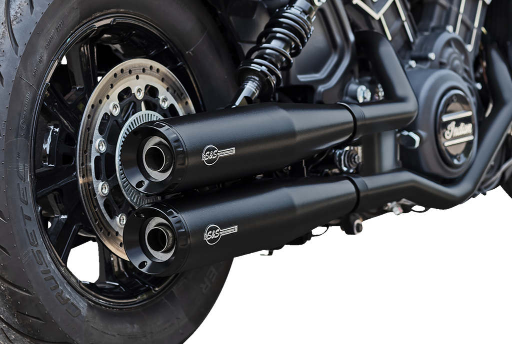 S&S CYCLE Grand National Slip-On Mufflers - Black - Race Only 4110-266-R — image 3