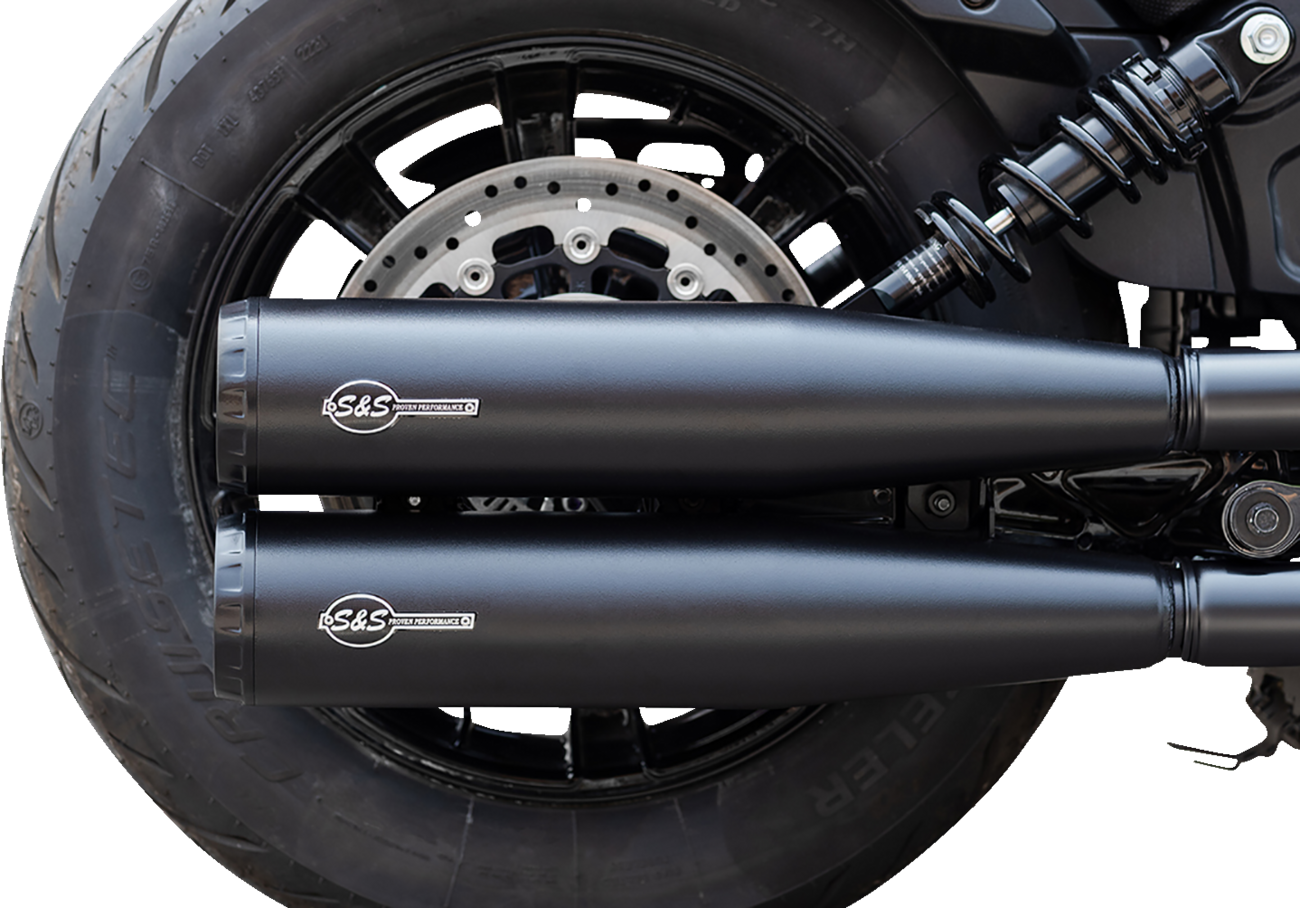 S&S CYCLE Grand National Slip-On Mufflers - Black - Race Only 4110-266-R — image 6