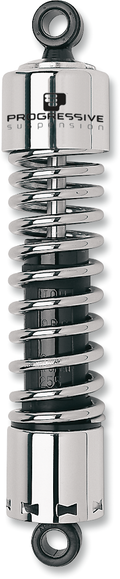 PROGRESSIVE SUSPENSION 412 Series Shock - 11" - Standard - Chrome - H-D 412-4030C — image 1