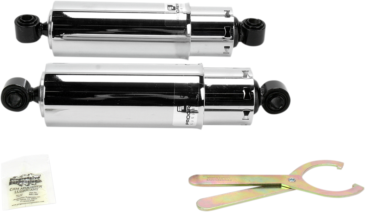 PROGRESSIVE SUSPENSION 412 Series Shock - 11" - Standard - Chrome - Dyna 412-4041C — image 1