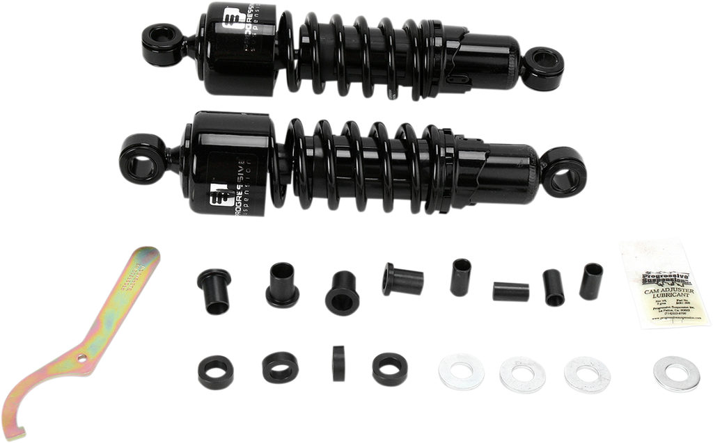 PROGRESSIVE SUSPENSION 412 Series Shock - 11" - Standard - Chrome - Dyna 412-4041C — image 2