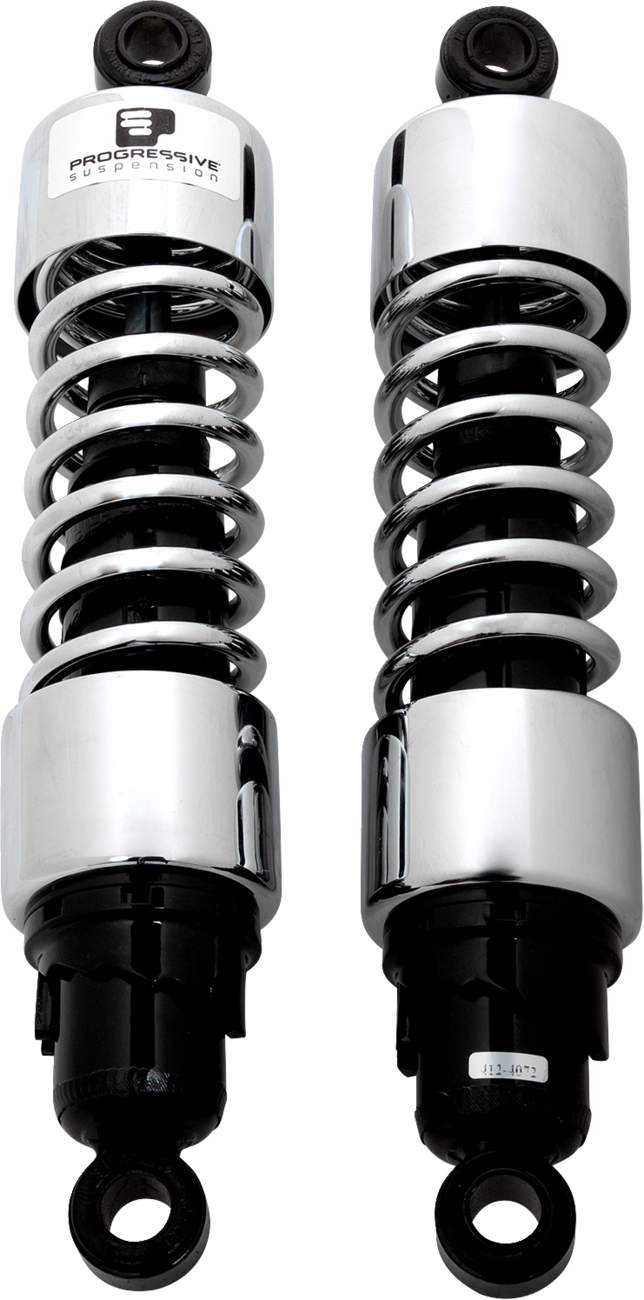 PROGRESSIVE SUSPENSION 412 Series Shock - 13" - Standard - Chrome - FLH/T 412-4072C — image 1