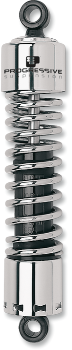 PROGRESSIVE SUSPENSION 412 Series Shock - 12.5" - Heavy Duty - Chrome - FL 412-4076C — image 1