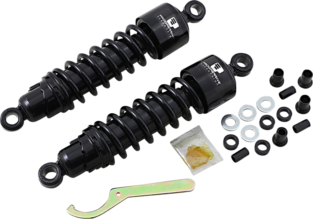PROGRESSIVE SUSPENSION 412 Series Shock - 12" - Standard - Black - FLH/T 412-4079B — image 1