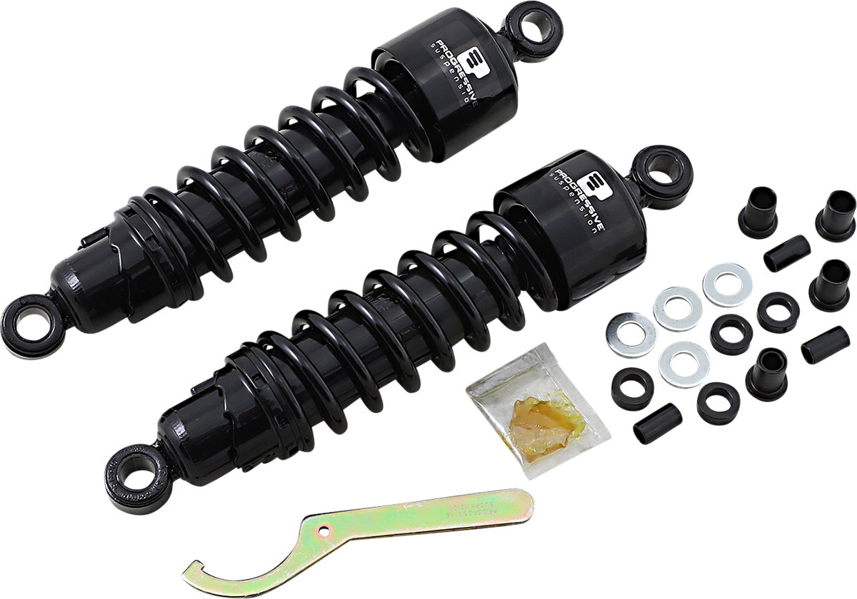 PROGRESSIVE SUSPENSION 412 Series Shock - 12" - Standard - Black - FLH/T 412-4079B — image 1