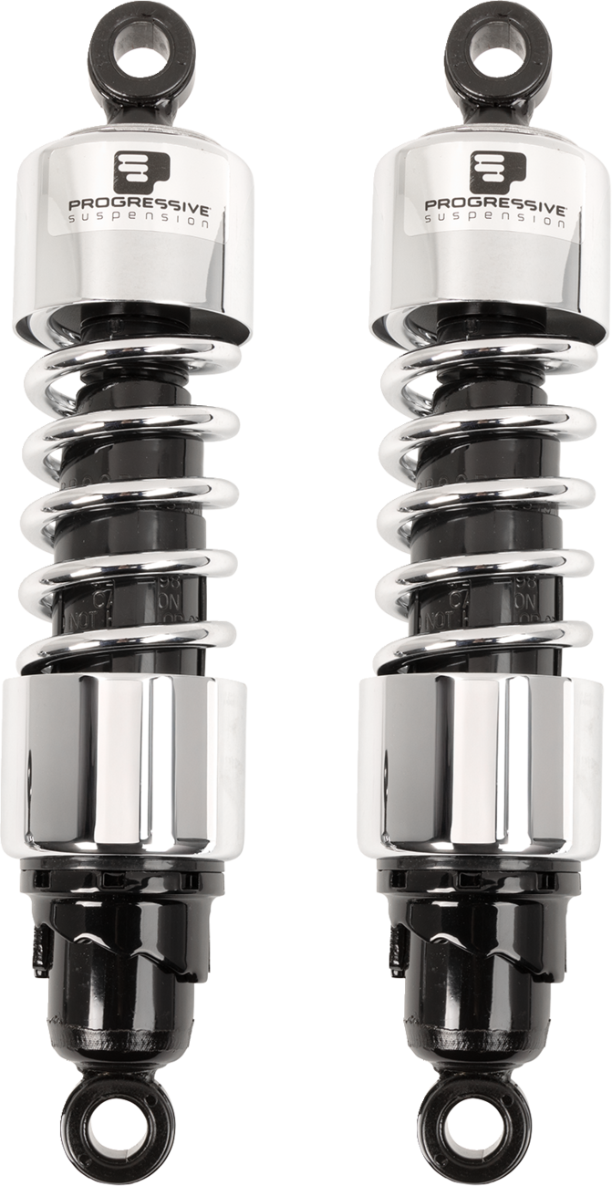PROGRESSIVE SUSPENSION 412 Series Shock - 12" - Standard - Chrome - FLH/T 412-4079C — image 1