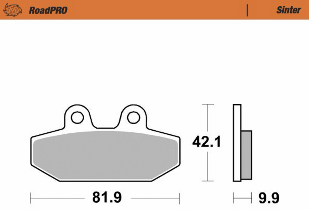 MOTO-MASTER Brake Pads - Sintered Series 414502-PU — image 2