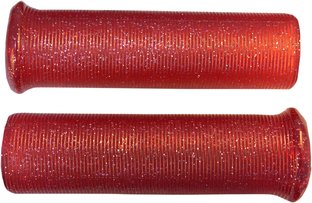EMGO Star Fire Flake Grips - Retro - Metal - 1" - Red 42-21114 — image 1