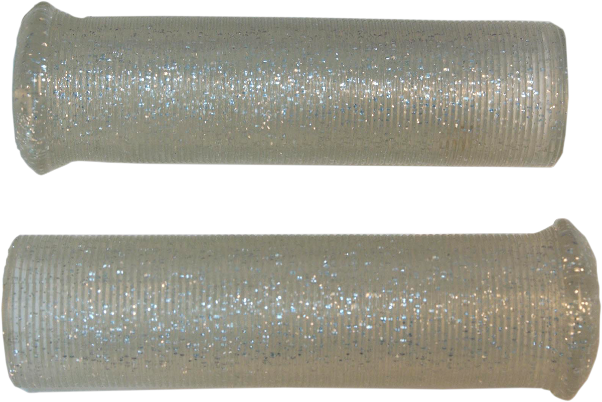EMGO Star Fire Flake Grips - Retro - Metal - 1" - Silver 42-21119 — image 1
