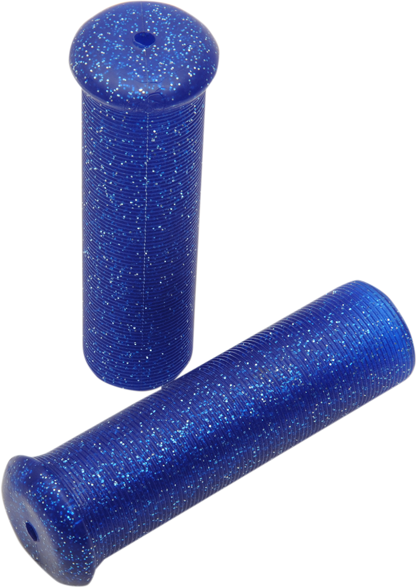 EMGO Star Fire Flake Grips - Retro - Metal - 1" - Silver 42-21119 — image 2
