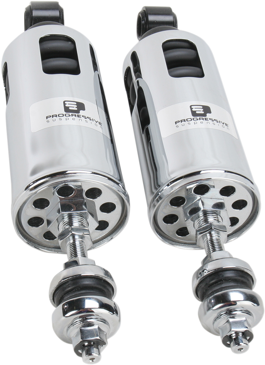 PROGRESSIVE SUSPENSION 422 Series Adjustable Shocks - 1,117 lb/in - Chrome - Heavy-Duty 422-4002C — image 1