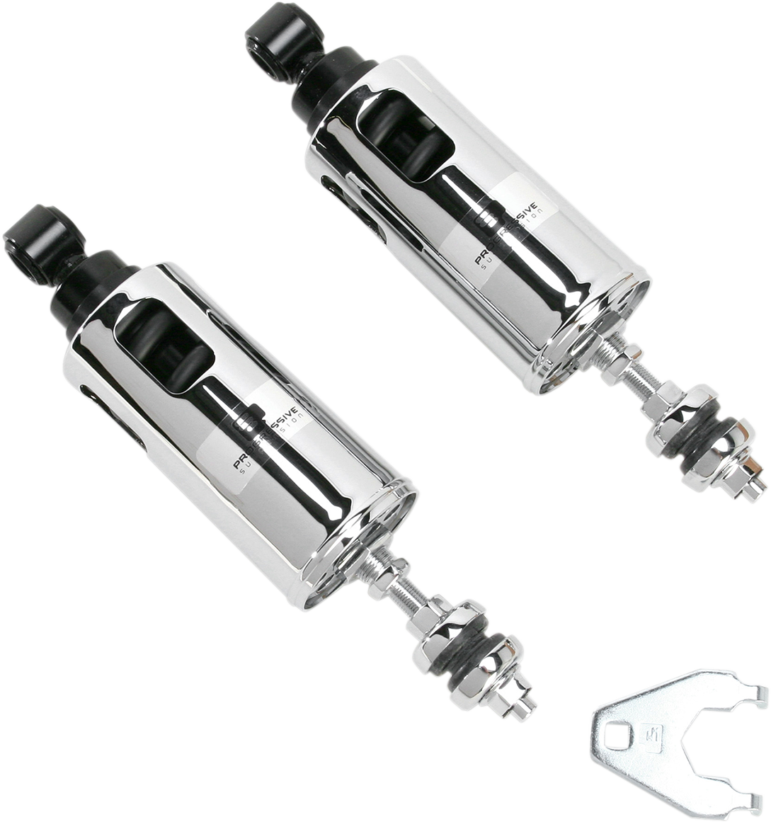 PROGRESSIVE SUSPENSION 422 Series Adjustable Shocks - 950 lb/in - Chrome - Standard 422-4037C — image 1