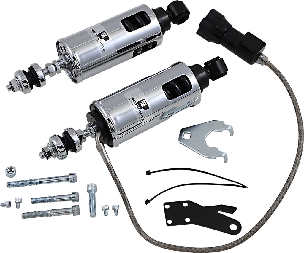 PROGRESSIVE SUSPENSION 422 Series Shocks with Rap - Show Chrome - Heavy-Duty 422-4102C — image 1