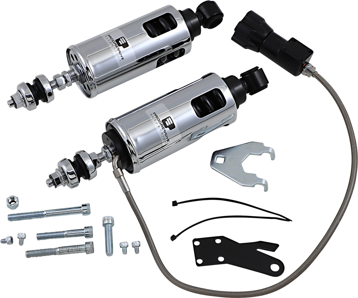 PROGRESSIVE SUSPENSION 422 Series Shocks with Rap - Show Chrome - Heavy-Duty 422-4102C — image 1