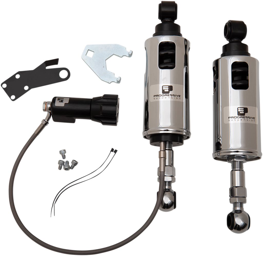 PROGRESSIVE SUSPENSION 422 Series Shocks with Rap - Show Chrome - Heavy-Duty 422-4102C — image 2
