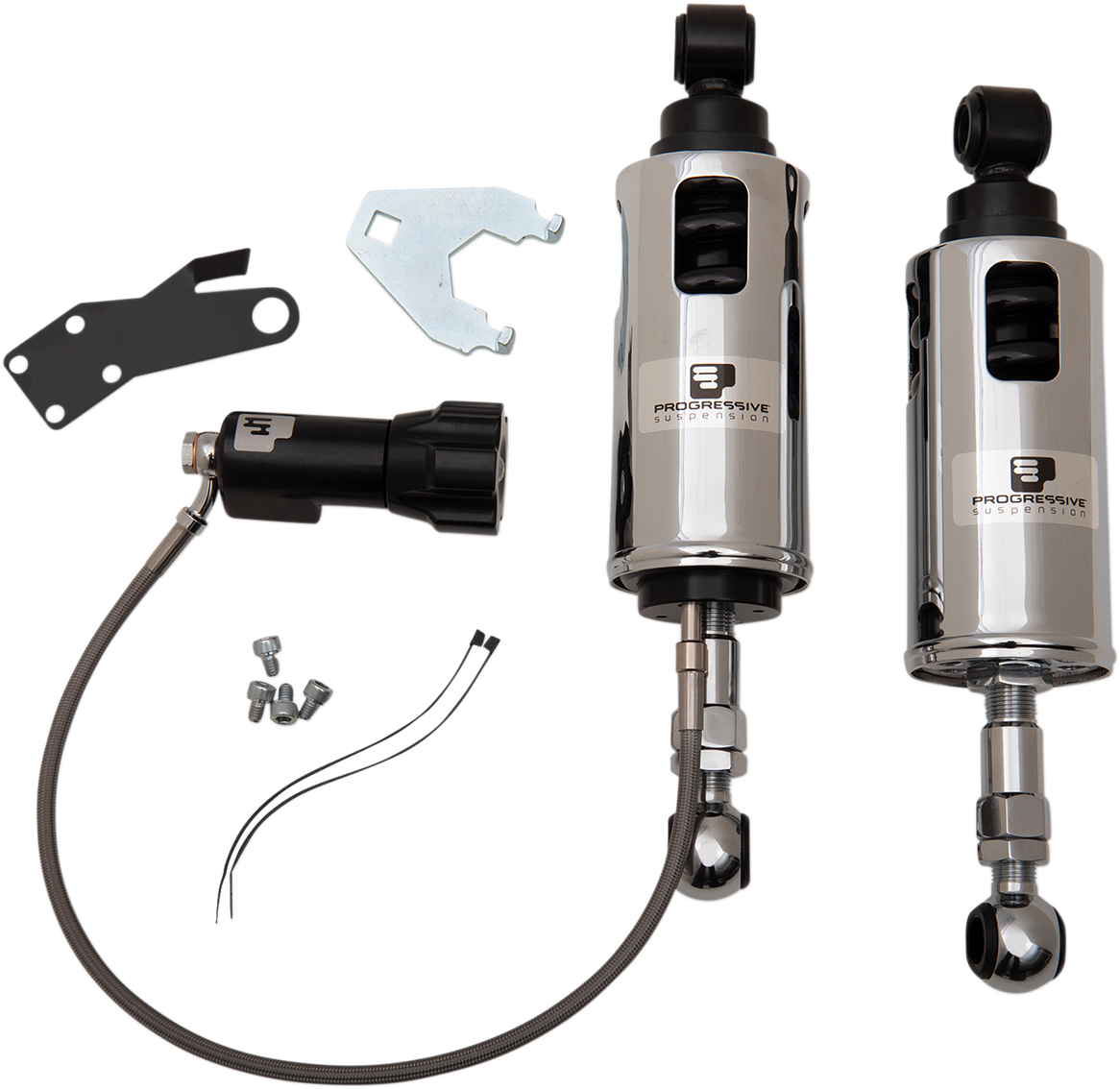 PROGRESSIVE SUSPENSION 422 Series Shocks with Rap - Show Chrome - Heavy-Duty 422-4102C — image 2