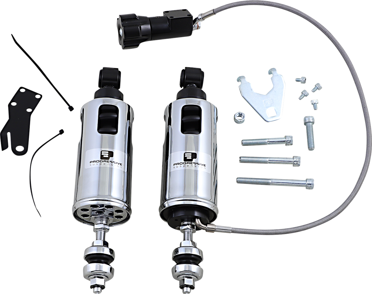 PROGRESSIVE SUSPENSION 422 Series Shocks with Rap - Show Chrome - Standard 422-4104C — image 1