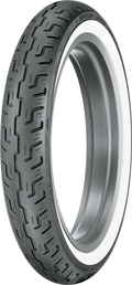 DUNLOP Tire - D401 - Front - 100/90-19 - Wide Whitewall - 57H 45064215 — image 1