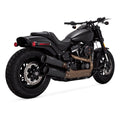 Vance & Hines Hi-Output Slip-ons - Fatbob – Black – 46547 — manufacturer image 1