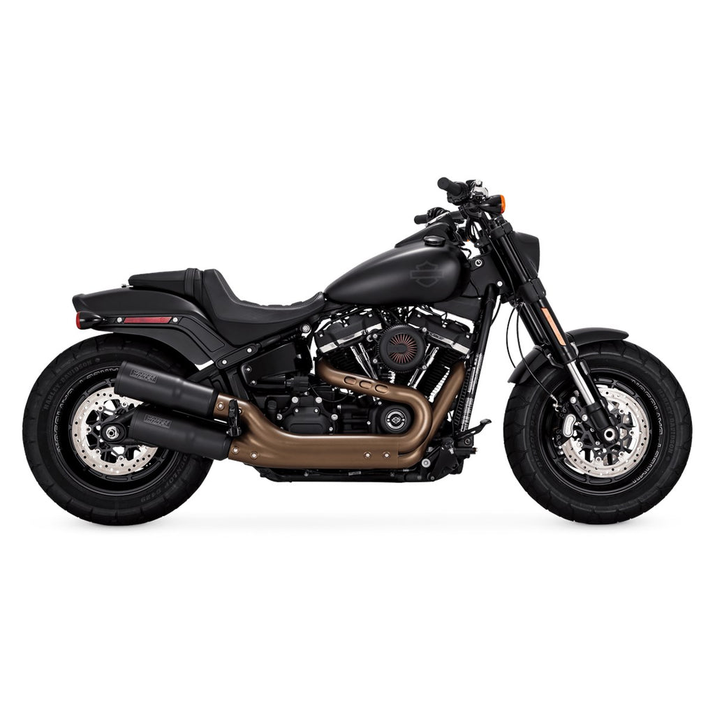 Vance & Hines Hi-Output Slip-ons - Fatbob – Black – 46547 — manufacturer image 4