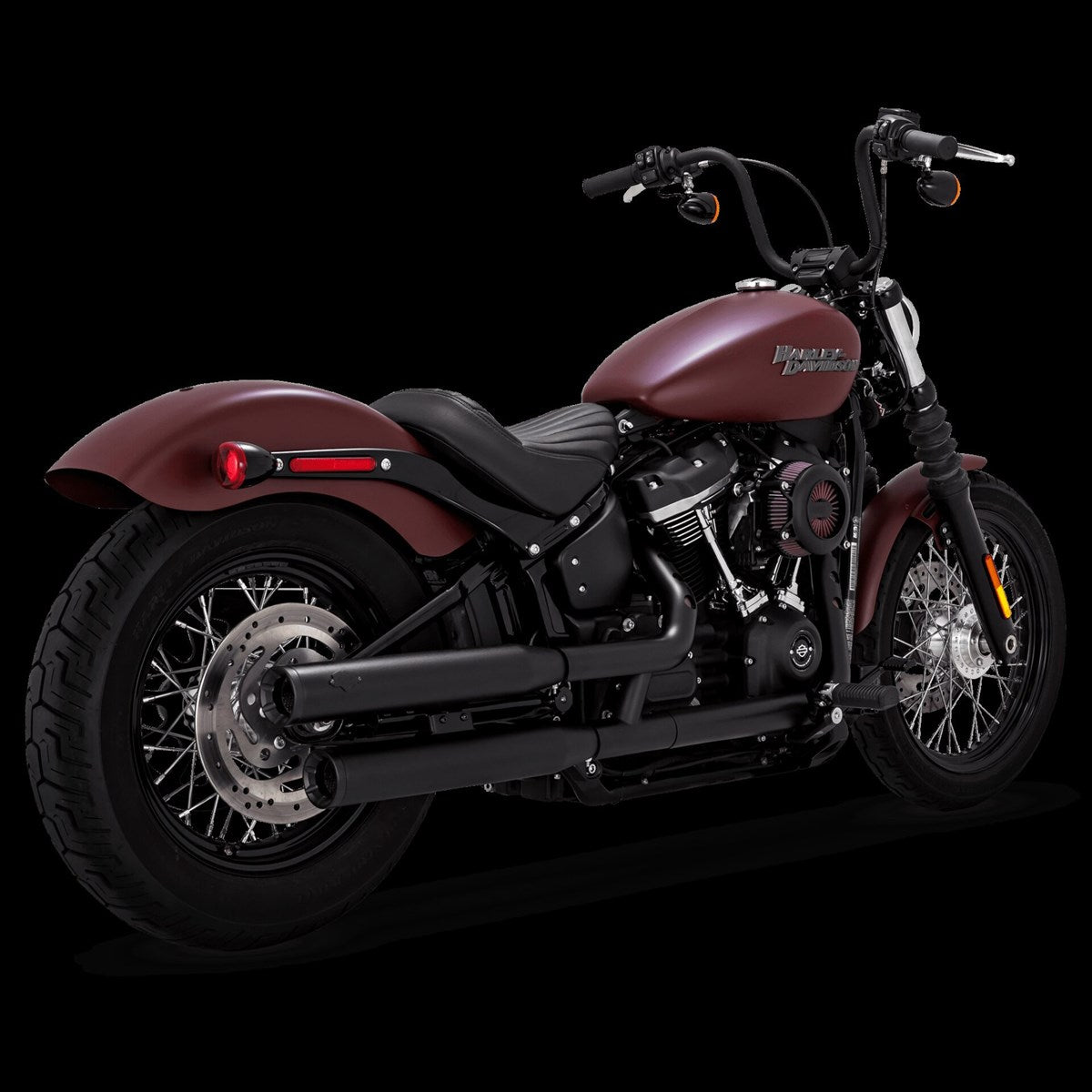 Vance & Hines Eliminator 300 Slip-ons – Black – 46312 — manufacturer image 1