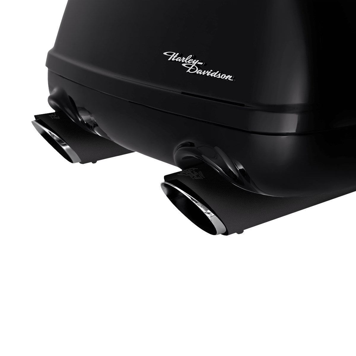 Vance & Hines Twin Slash Round Slip-ons – Black – 46672 — manufacturer image 4