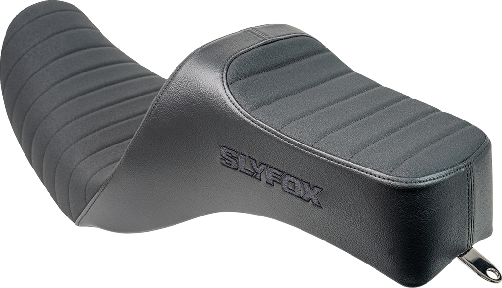 SLYFOX High Noon Seat - Vinyl - Classic Stitch - Black Logo - Dyna '06-'17 4694A-slyfox — image 4