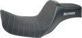 SLYFOX High Noon Seat - Vinyl - Classic Stitch - Gray Logo - Dyna '12-'16 4694B-slyfox — image 1