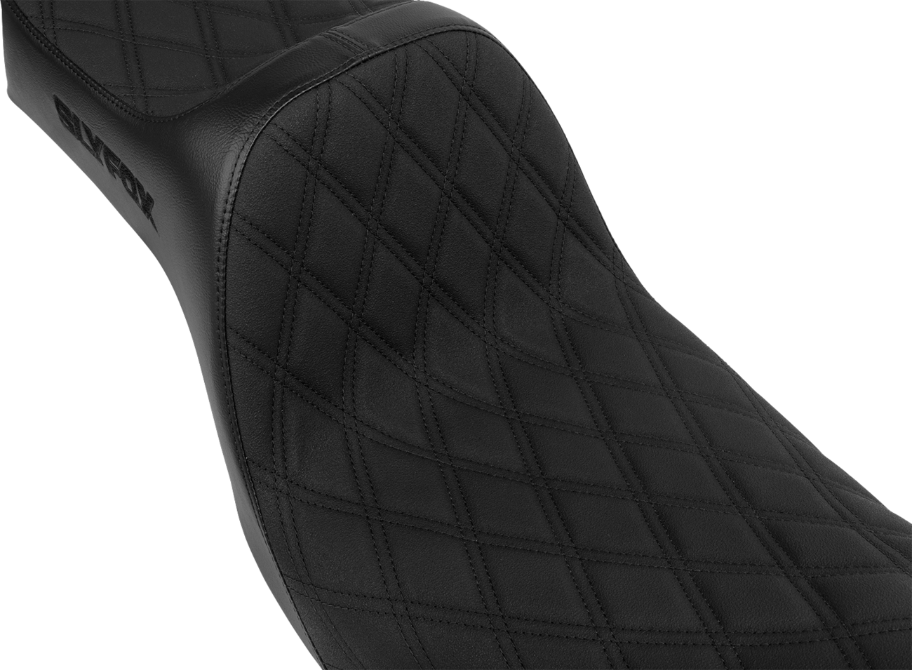 SLYFOX High Noon Seat - Double Diamond - Black Logo - Black Stitch - FXD/FLD '06-'17 4694C-SlyFox — image 2