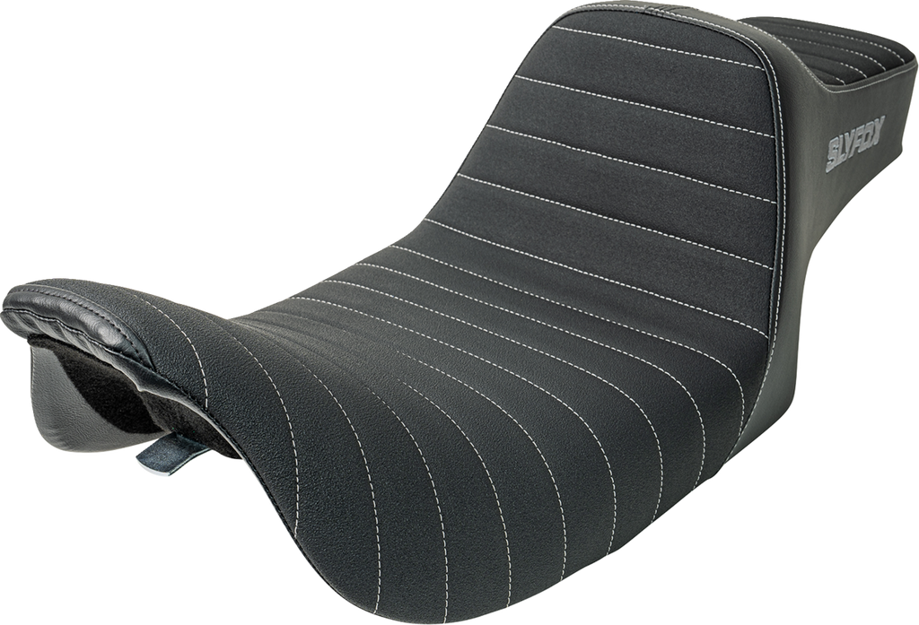 SLYFOX High Noon Seat - Double Diamond - Black Logo - Black Stitch - FXD/FLD '06-'17 4694C-SlyFox — image 3