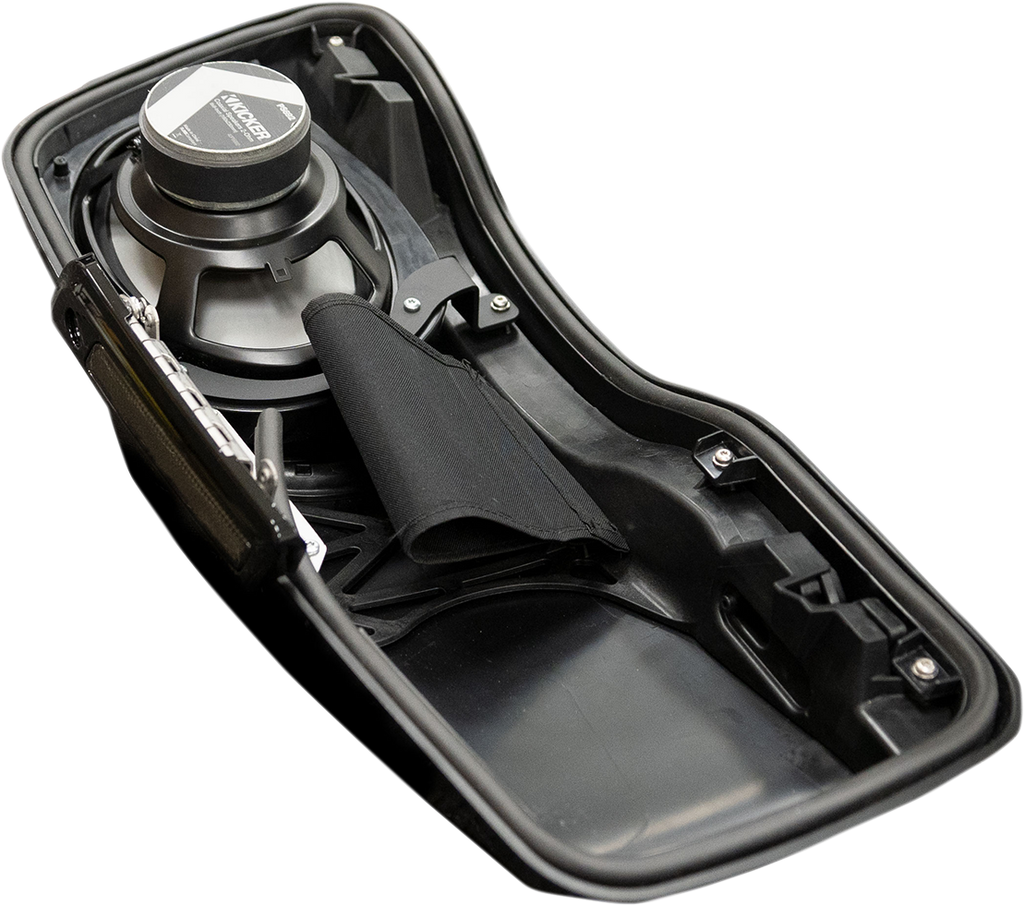 KICKER Speaker Lids - Vivid Black - with Speakers - '14-'23 FLHR/FLHT/FLHX/FLTR 46HDBL69VB — image 2