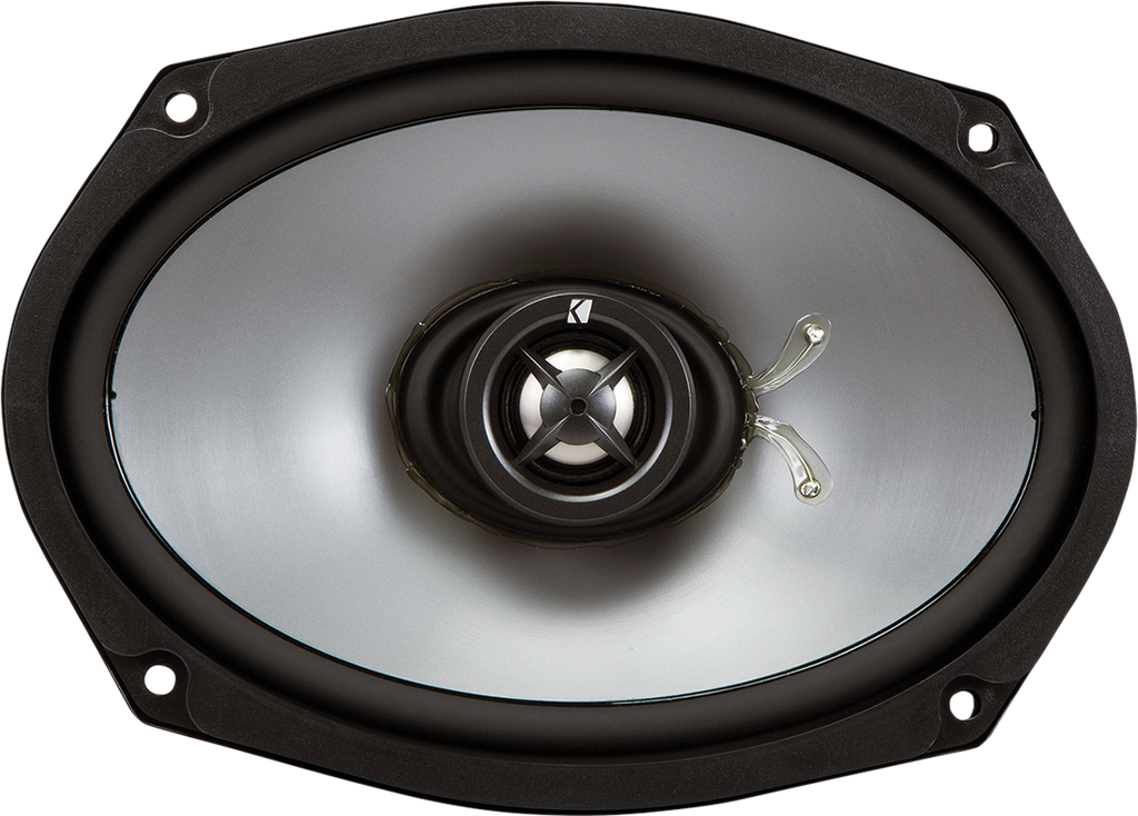KICKER Speaker Lids - Vivid Black - with Speakers - '14-'23 FLHR/FLHT/FLHX/FLTR 46HDBL69VB — image 3