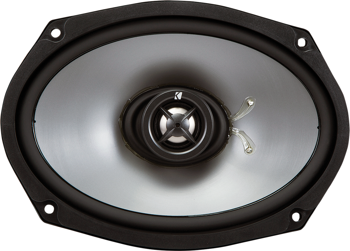 KICKER Speaker Lids - Vivid Black - with Speakers - '14-'23 FLHR/FLHT/FLHX/FLTR 46HDBL69VB — image 3