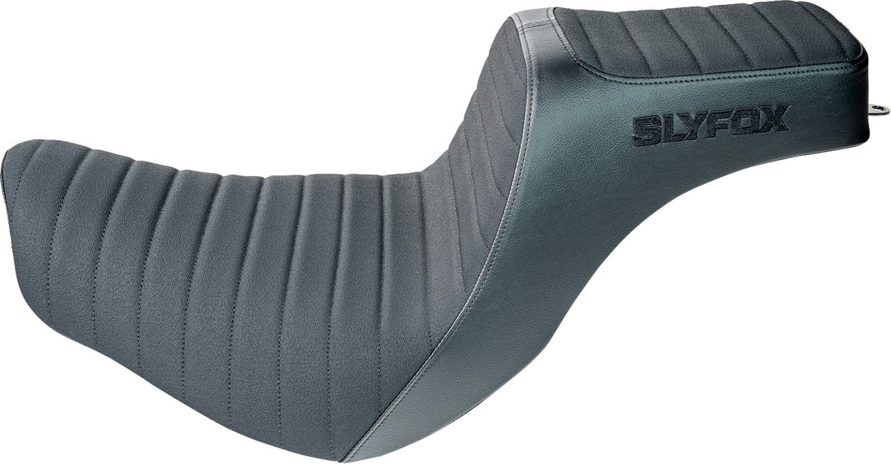 SLYFOX High Noon Seat - Vinyl - Classic Stitch - Black Logo - FL/FX '18-'24 4701A-slyfox — image 1