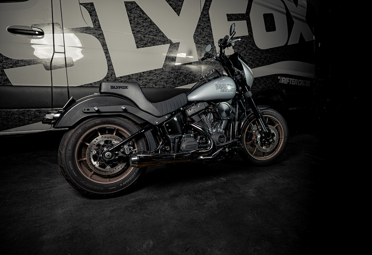 SLYFOX High Noon Seat - Vinyl - Classic Stitch - Black Logo - FL/FX '18-'24 4701A-slyfox — image 7
