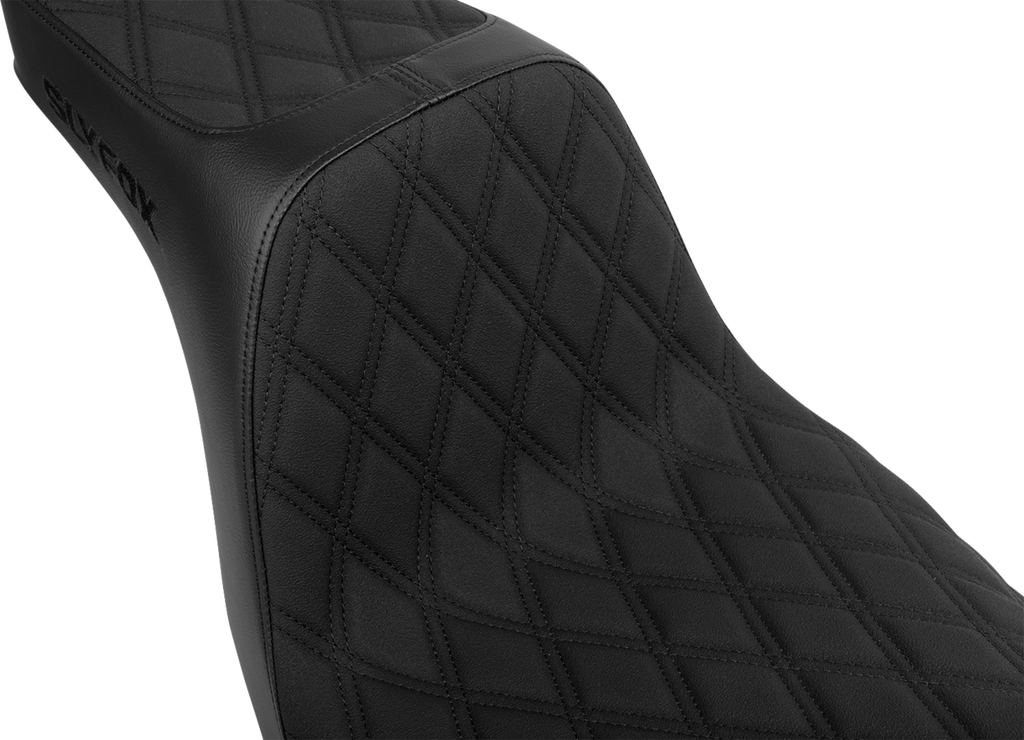 SLYFOX High Noon Seat - Double Diamond - Black Logo - Black Stitch - FL/FX '18-'25 4701C-SlyFox — image 2