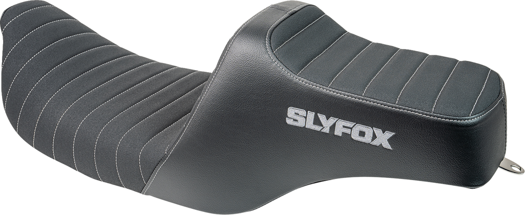 SLYFOX High Noon Seat - Vinyl - Classic Stitch - Gray Logo - FL '97-'07 4702B-SlyFox — image 2