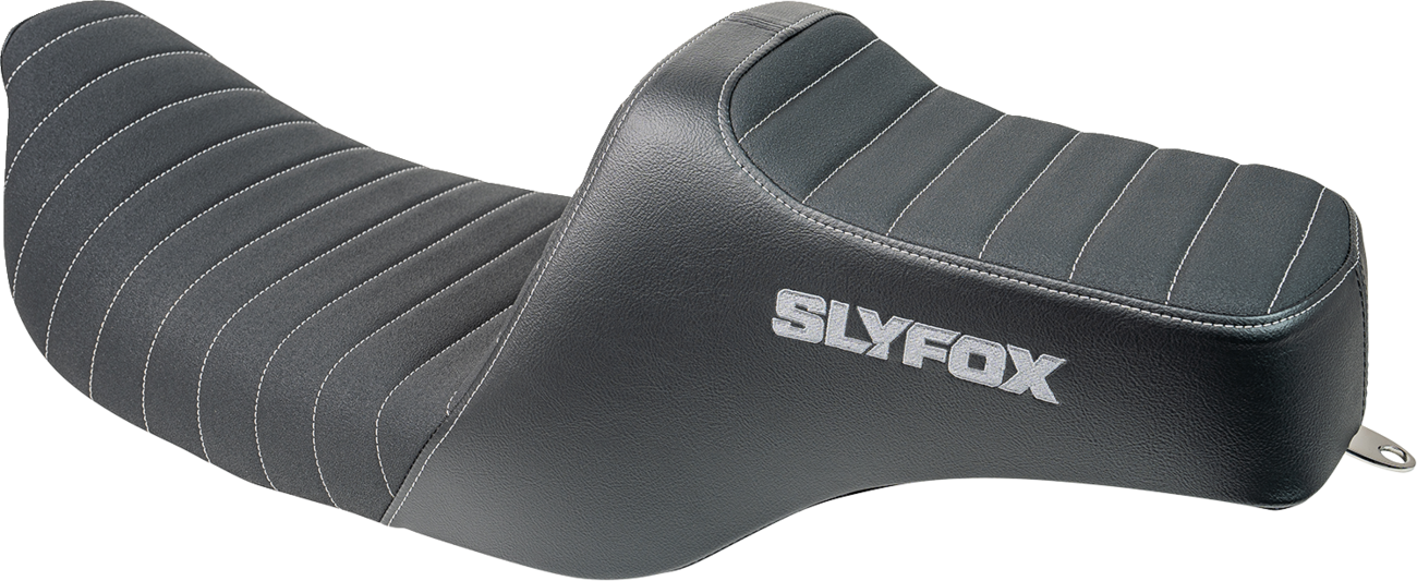 SLYFOX High Noon Seat - Vinyl - Classic Stitch - Gray Logo - FL '97-'07 4702B-SlyFox — image 2
