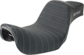 SLYFOX Highnoon Seat - Vinyl - Classic Stitch - Silver Logo - FXD '96-'03 4703B-SlyFox — image 1