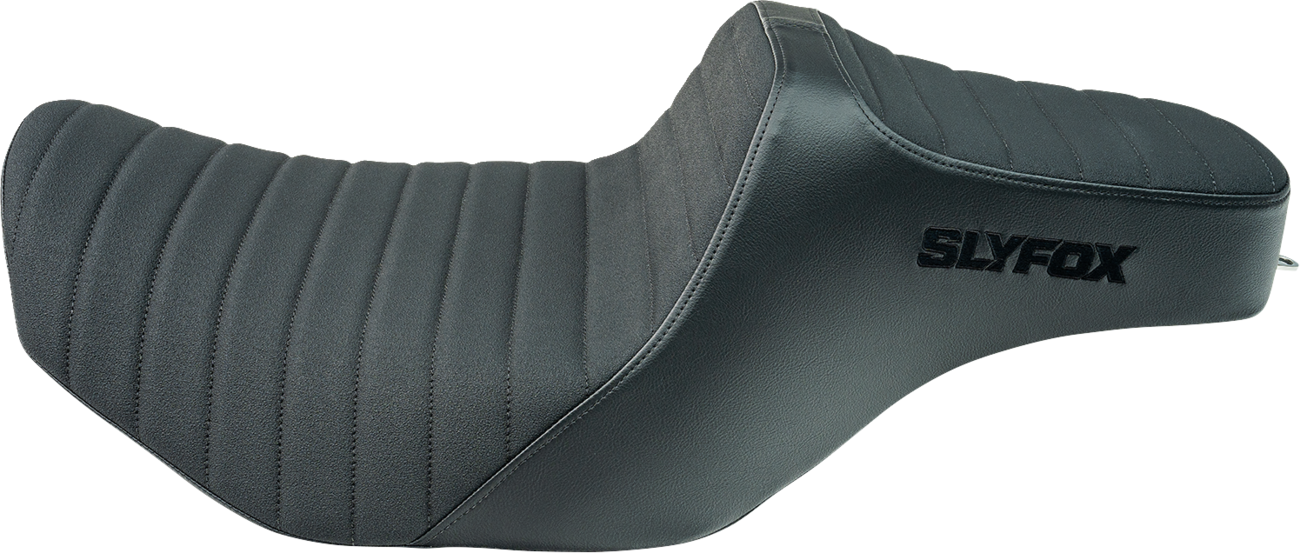 SLYFOX High Noon Seat - Vinyl - Classic Stitch - Black Logo - FLH/FLT '23-'24 4704A-SlyFox — image 1
